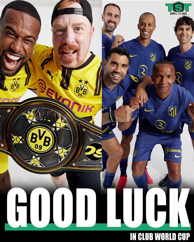 TST7v7's tweet image. Good luck to Borussia Dortmund and AtlΓ©tico de Madrid in the upcoming Club World Cup!