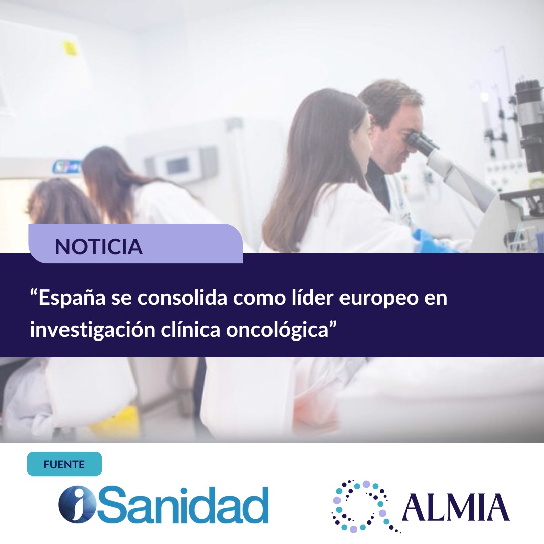 ALMIA Cáncer Metastásico (@almiacm) on Twitter photo 📰España se consolida como líder europeo en investigación clínica oncológica | <a href="/isanidad/">iSanidad</a>
👉En 2024 <a href="/AEMPSGOB/">AEMPS</a> autorizó más de 350 ensayos clínicos oncológicos. Los estudios independientes fueron promovicos por grupos colaborativos como @geicam <a href="/gecp_org/">Grupo Español de Cáncer de Pulmón</a> <a href="/_SOLTI/">SOLTI #cancerresearch</a> <a href="/GrupoTTD/">Grupo Español de Tratamiento de Tumores Digestivos</a> 📰España se consolida como líder europeo en investigación clínica oncológica | <a href="/isanidad/">iSanidad</a>
👉En 2024 <a href="/AEMPSGOB/">AEMPS</a> autorizó más de 350 ensayos clínicos oncológicos. Los estudios independientes fueron promovicos por grupos colaborativos como @geicam <a href="/gecp_org/">Grupo Español de Cáncer de Pulmón</a> <a href="/_SOLTI/">SOLTI #cancerresearch</a> <a href="/GrupoTTD/">Grupo Español de Tratamiento de Tumores Digestivos</a>