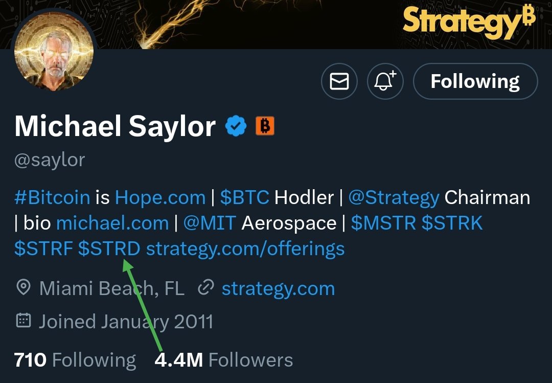 MotivateMoreToday 🦸♂️ (@motivatemoretdy) on Twitter photo <a href="/Computerthecat/">Daniel Boone</a> Keep poking until it explodes 🔥
Doing the same for Saylor's $STRD
One small step for a man, one giant stride for mankind ₿
$SBET $CSI $GME $ROCKET $SBR $MSTR <a href="/Computerthecat/">Daniel Boone</a> Keep poking until it explodes 🔥
Doing the same for Saylor's $STRD
One small step for a man, one giant stride for mankind ₿
$SBET $CSI $GME $ROCKET $SBR $MSTR