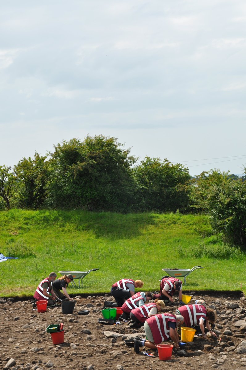 From prehistory to Early Medieval... finds from Rathgurreen this week. Thanks to all the students who finished up today!