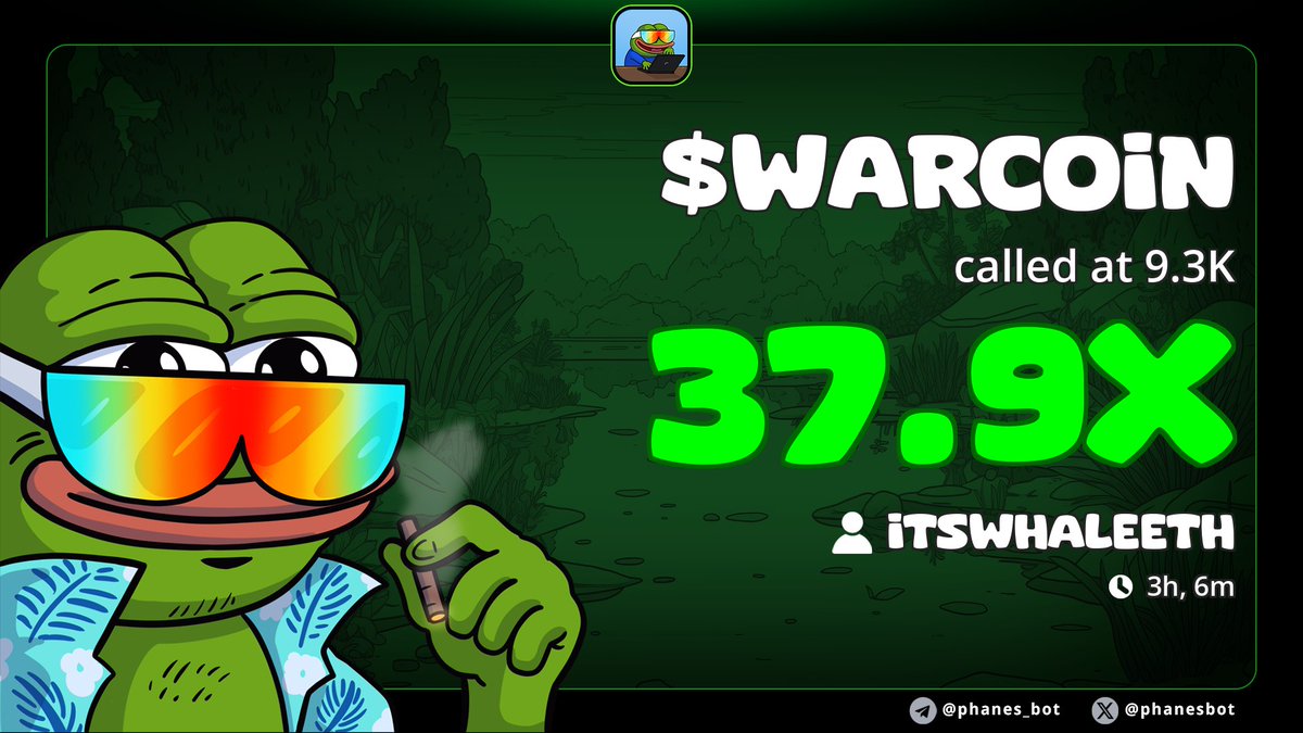 Luffy_Calls's tweet image. 9k &amp;gt; 350k 🪖

✔︎ public tg 

t.me/thewhalegemss 

 ✔︎ DM for private channel

#warcoin #war