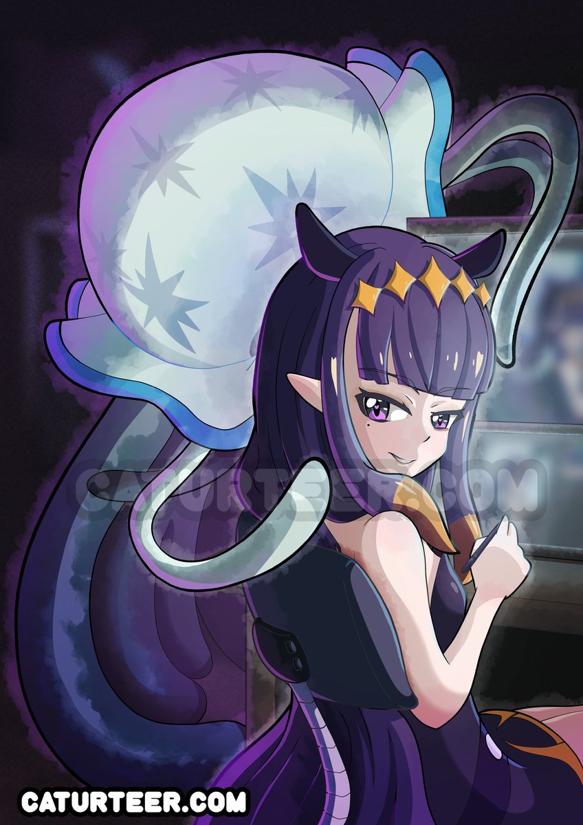"Artist and Tentacles? Who is the Master???"

This is for sure one of the hardest Shadings I tried NYA &gt;.&lt; It was suppose to be a drinking Boba Tea pose, but somehow, it evolved into this nya~~

#hololive #NinomaeInanis #inART #Pokemon