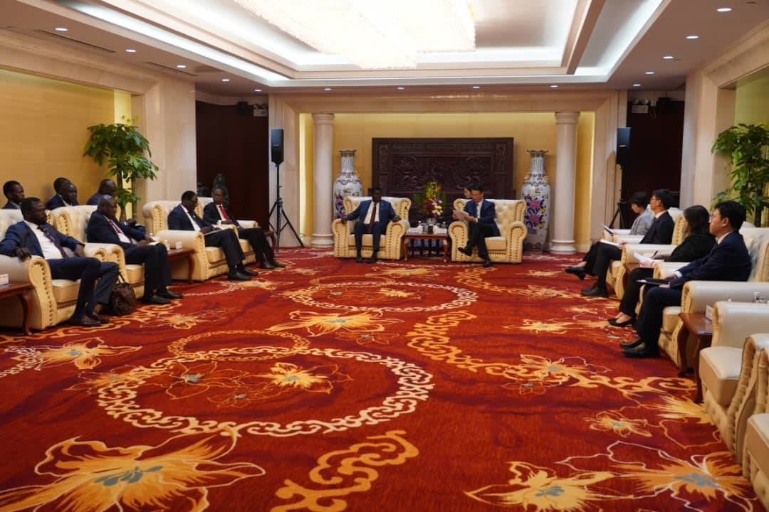 Foreign Minister Semaya Kumba, accompanied by a delegation including Hon. Deng Lual, Undersecretary of the Petroleum Ministry, &amp; Eng. Ngor Ayuel, Managing Director of Nile Petroleum Corporation (Nilepet), met with China National Petroleum Corporation (CNPC) President Hou Qijun.