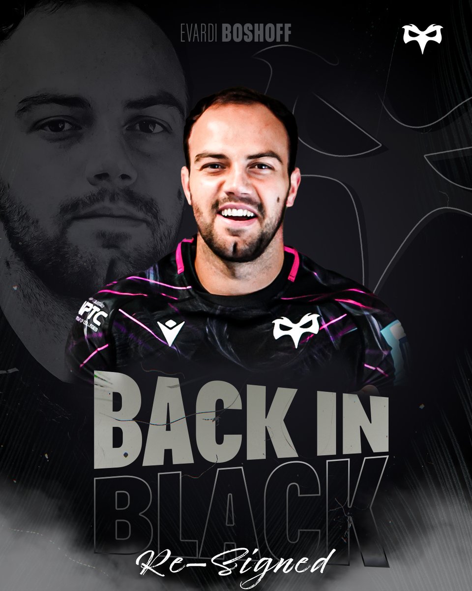 Evardi Boshoff rejoins Ospreys on permanent deal ahead of 25/26 season 🏉

The Ospreys confirmed today that Evardi Boshoff would be re-joining the team on a permanent deal ahead of the 25/26 season.

Boshoff’s first stint with the Ospreys was in the second half of the 23/24