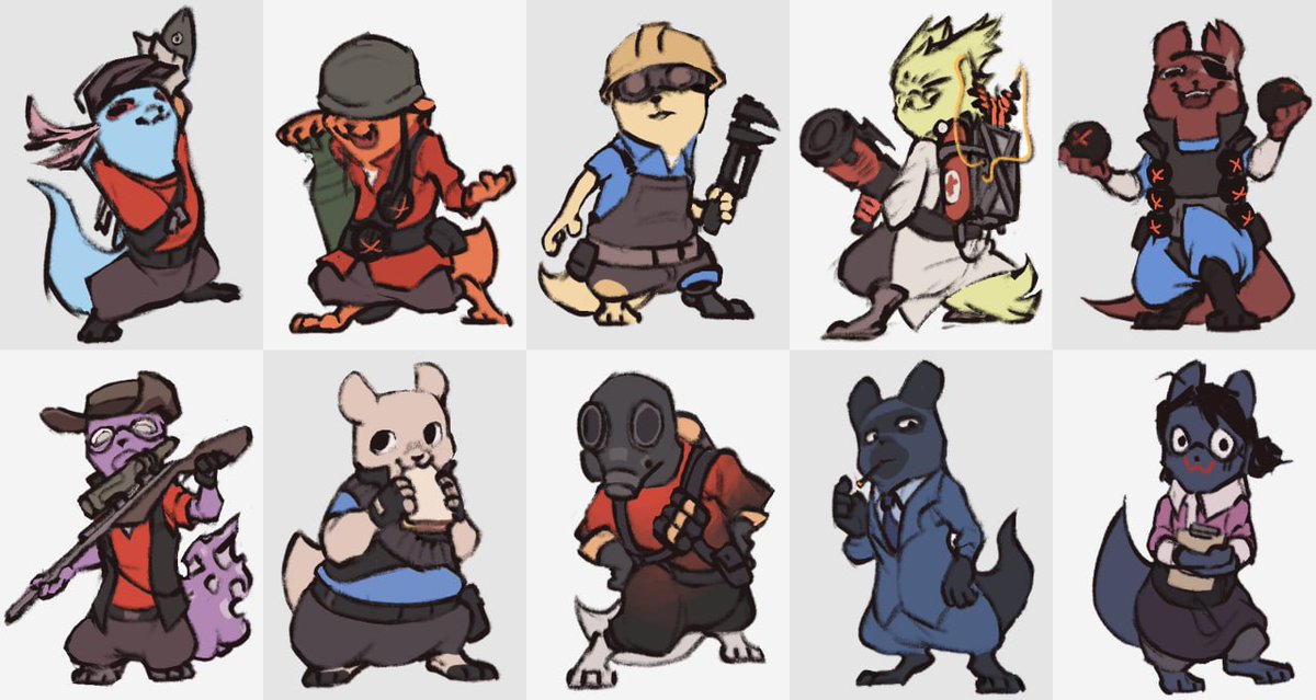 Early wip with rf2 slugcat references for artfight (because the old ones are cringe, I'll redo everything completely)