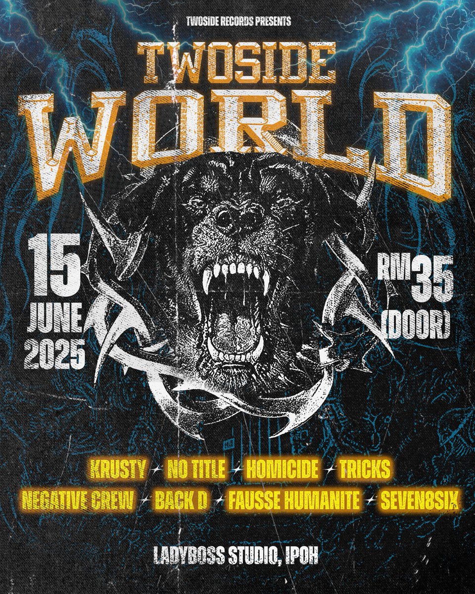 Saja nak bagi tahu show ni rundown band aku jaga, kau lambat nasib kau la tak dapat tengok band yang kau nak tengok. Tepat 6.30pm band first akan start perform. Takda nak hold hold start pukul 8 ke apa, nak tengok datang awal.