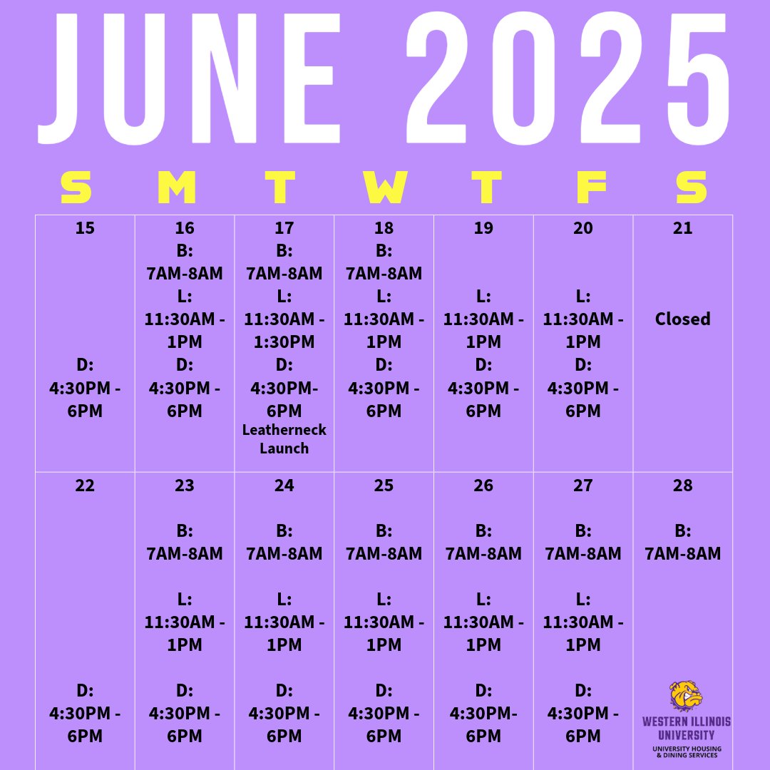 June's week 3 &amp; 4 hours for Corbin-Olson are available!