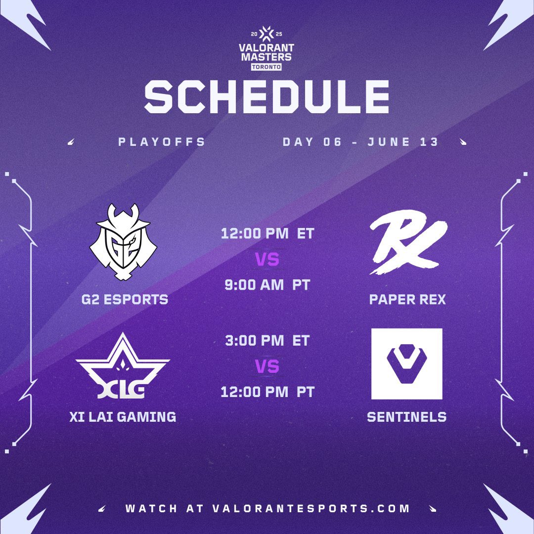 HYPE ! C’est le retour des #VALORANTMasters et le début des playoffs 🙌

🔴 twitch.tv/valorant_fr