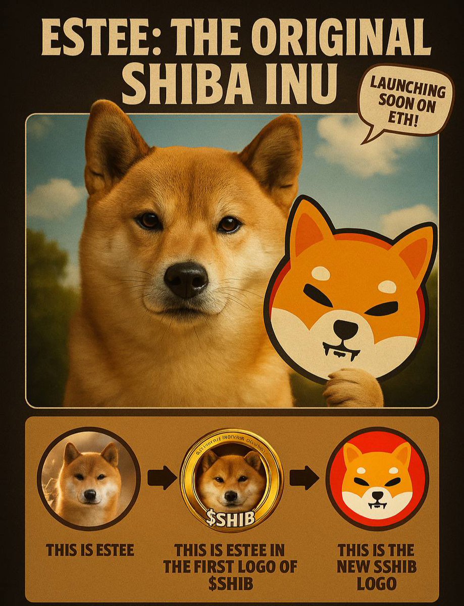 SHIB WOOF! (@shibinfo) on Twitter photo FUN FACT 🚨
Did you know that the original dog of Shiba inu is called ESTEE ??
<a href="/TheEsteeCoin/">Commentary ShibEstee</a> FUN FACT 🚨
Did you know that the original dog of Shiba inu is called ESTEE ??
<a href="/TheEsteeCoin/">Commentary ShibEstee</a>