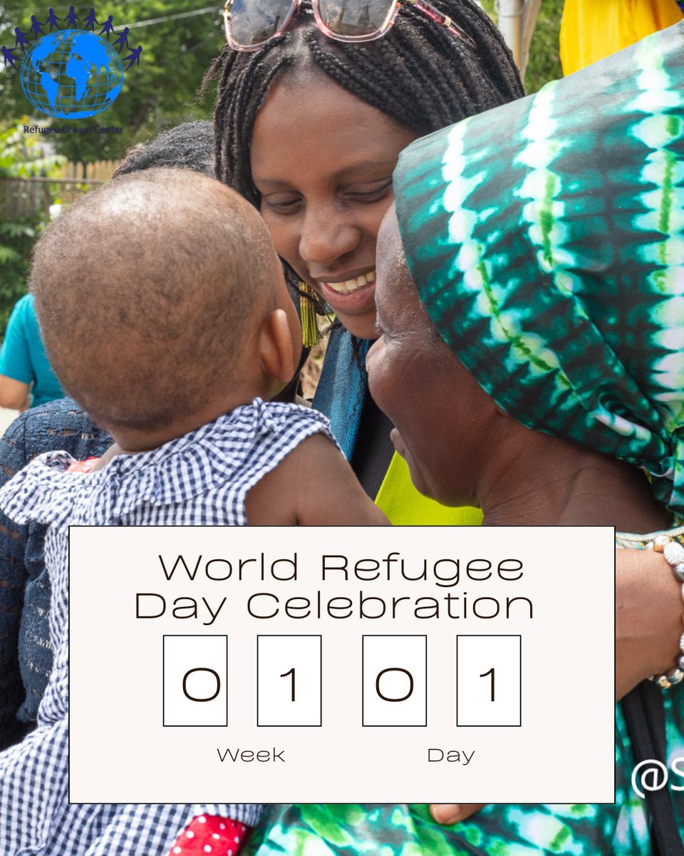 RefugeeDream's tweet image. We are almost one week away from the 2025 World Refugee Day Celebration Event at Refugee Dream Center. Stop by 747 Broad Street from 11-3 to enjoy food, cultural performances, music, games, vendors, and more! See you there! #WorldRefugeeDay