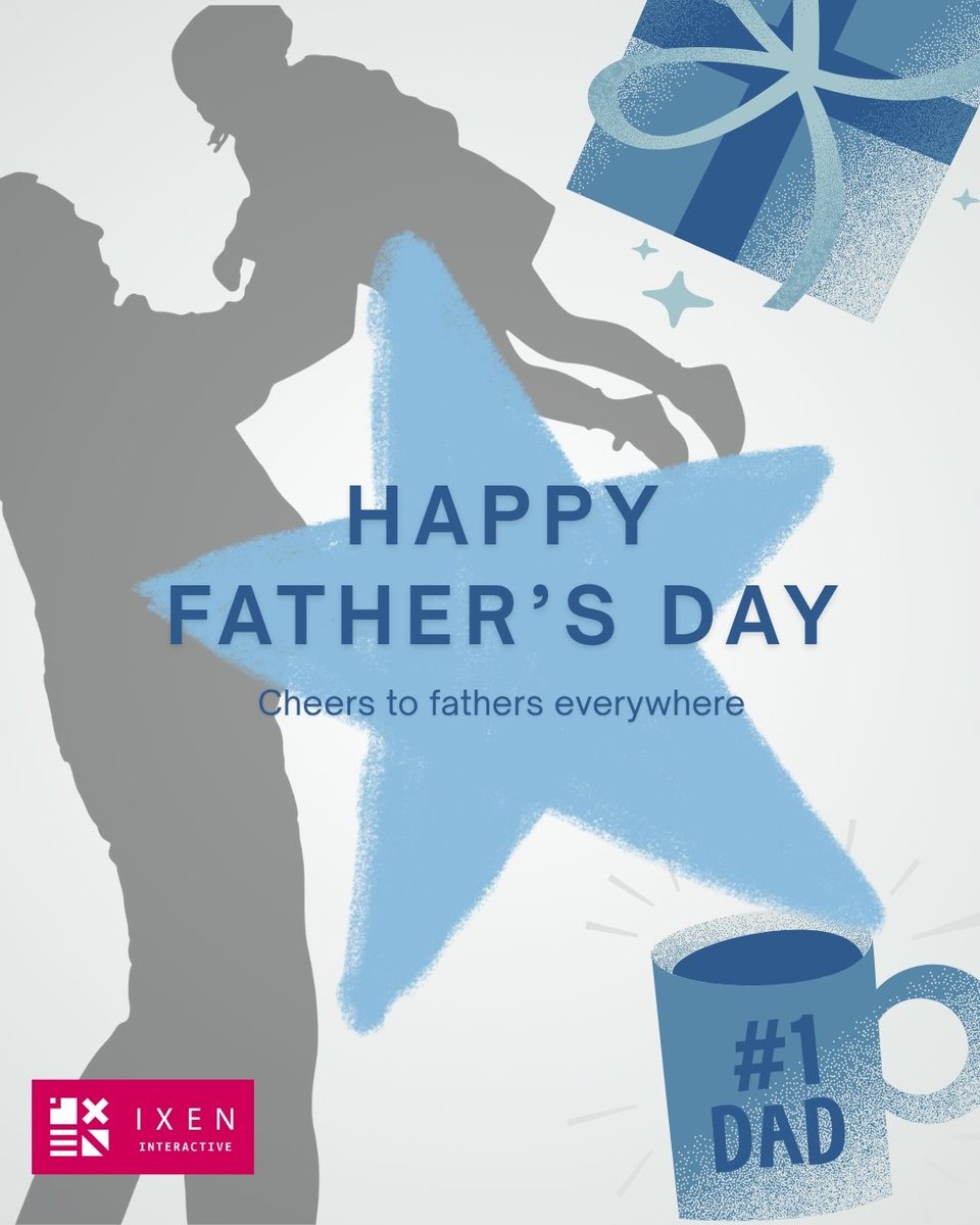 IXENInteractive's tweet photo. To all the incredible dads — thank you for your guidance, strength, and unwavering support.

Happy Father’s Day from all of us at IXEN. 👔💙

#fathersday #IXENInteractive https://t.co/SAS8tf61kX