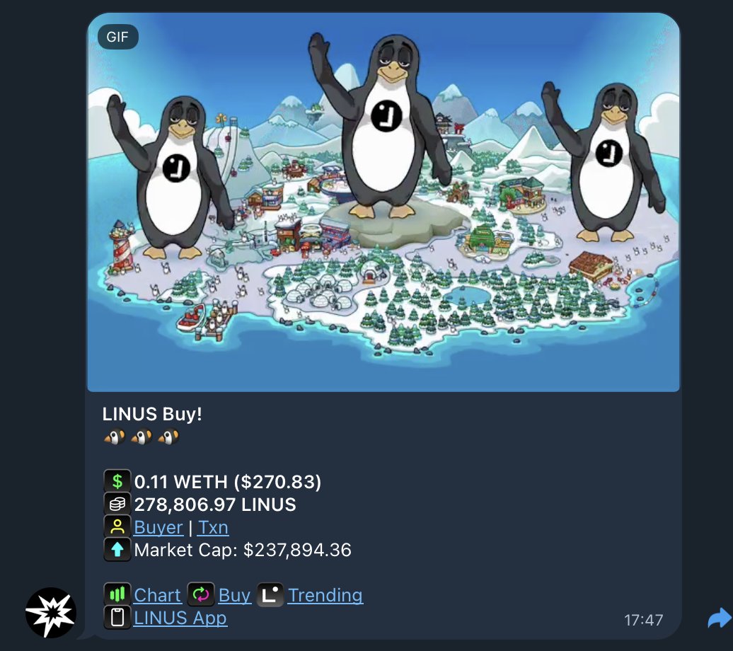 Weekly Buyback 

270K $LINUS