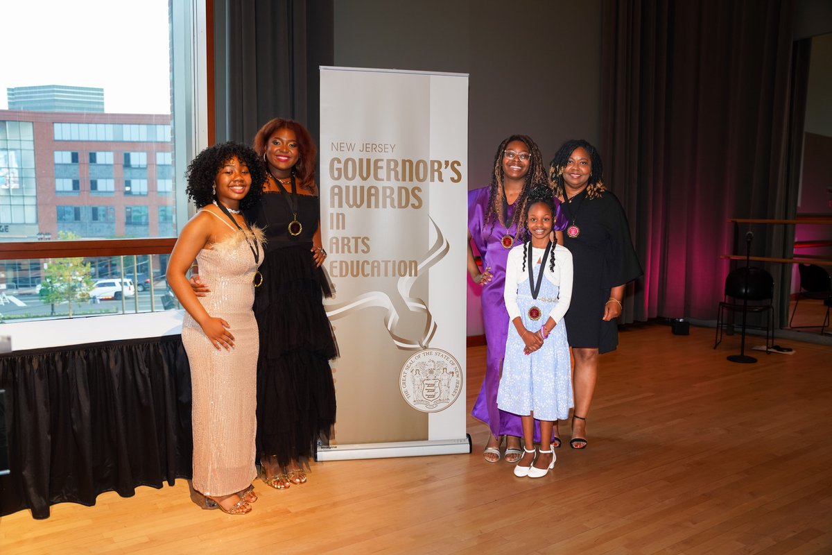 A huge congratulations to all of our students—Esther, Shyann, Zarah, Donnie, and Raiya—who received awards during the NJ Governor's Awards in Arts Education!