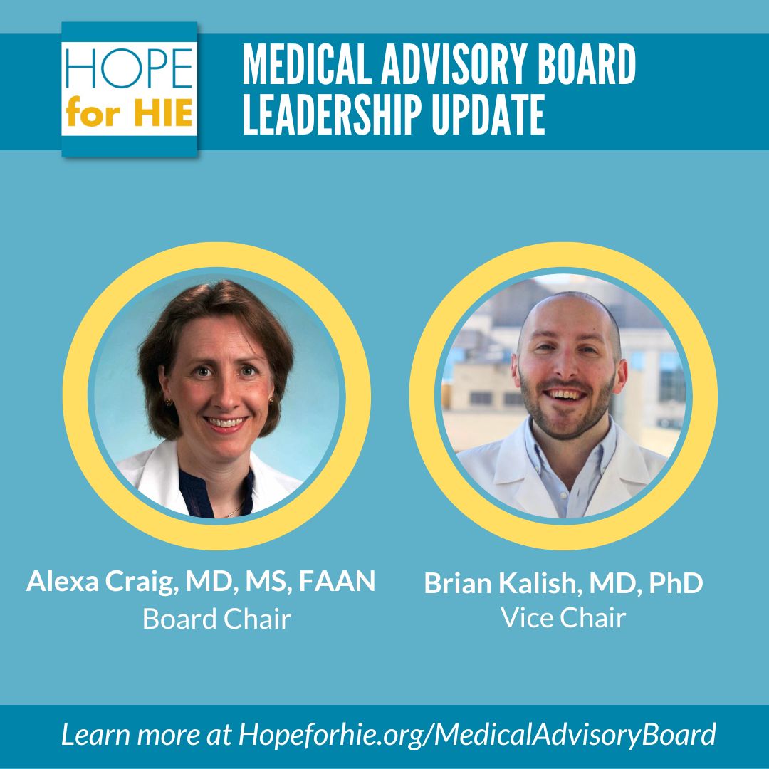 Hope for HIE ☀️ (@hopeforhie) on Twitter photo We are excited to announce our new Medical Advisory Board leadership effective June 1, 2025 serving two year terms each:
Dr. Alexa Craig serving as Chair
Dr. <a href="/briankalishMD/">Brian Kalish, MD</a> serving as Vice Chair
Both have been members of the MAB since 2022, advising and accelerating Hope for We are excited to announce our new Medical Advisory Board leadership effective June 1, 2025 serving two year terms each:
Dr. Alexa Craig serving as Chair
Dr. <a href="/briankalishMD/">Brian Kalish, MD</a> serving as Vice Chair
Both have been members of the MAB since 2022, advising and accelerating Hope for