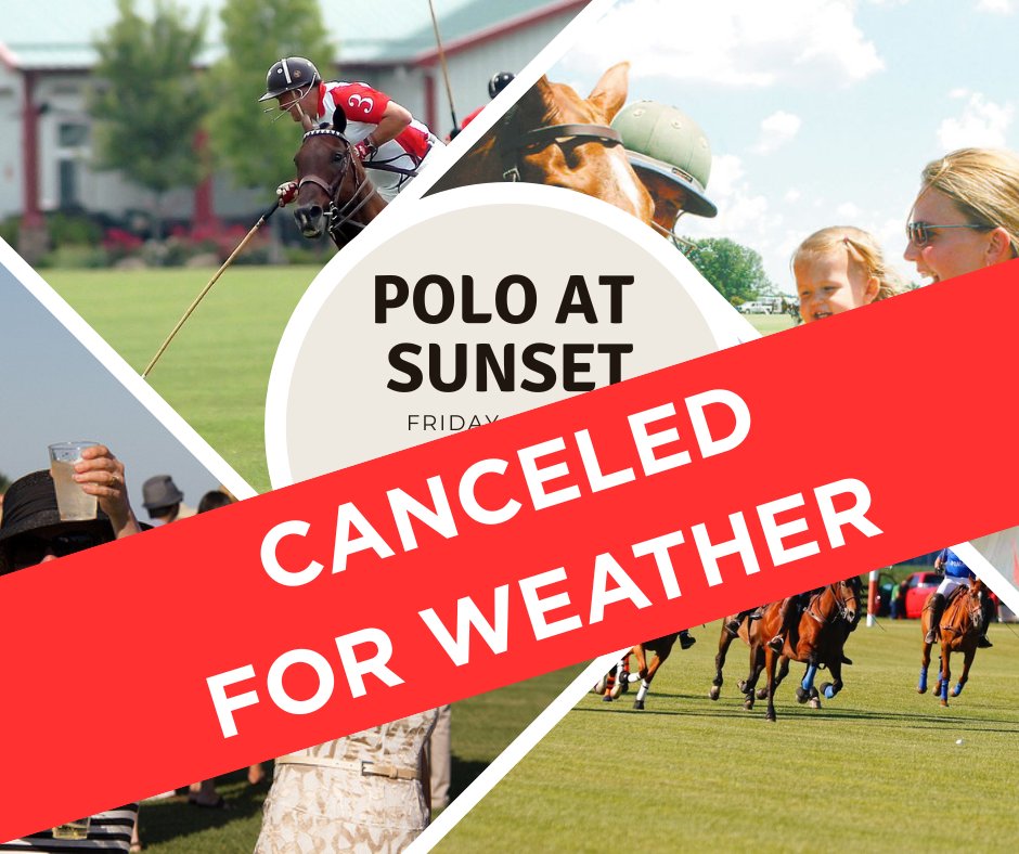 Heroes Foundation (@heroesfndtn) on Twitter photo Polo at Sunset at Hickory Hall Polo Club benefiting the <a href="/HeroesFndtn/">Heroes Foundation</a> Team JOEY Program has been canceled due to rain. The match will be rescheduled on a Saturday - stay tuned for details! As always, we thank you for your support.
#beatcancer #UnitingINAgainstCancer Polo at Sunset at Hickory Hall Polo Club benefiting the <a href="/HeroesFndtn/">Heroes Foundation</a> Team JOEY Program has been canceled due to rain. The match will be rescheduled on a Saturday - stay tuned for details! As always, we thank you for your support.
#beatcancer #UnitingINAgainstCancer