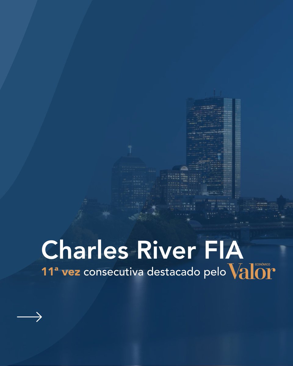 charles_riv_cap's tweet photo. Pela 11ª vez consecutiva, o Charles River FIA foi reconhecido como um dos 10 melhores FIAs pelo Valor Econômico, destacando-se por sua relação risco-retorno.

Aproveitamos o momento para agradecer aos nossos investidores pela confiança no nosso trabalho.

Para conferir os artigos do Valor Econômico e conhecer mais sobre o Charles River FIA, acesse o link na bio.

#CharlesRiverCapital #fundodeinvestimento #fundos #ações #investimento #valoreconomico