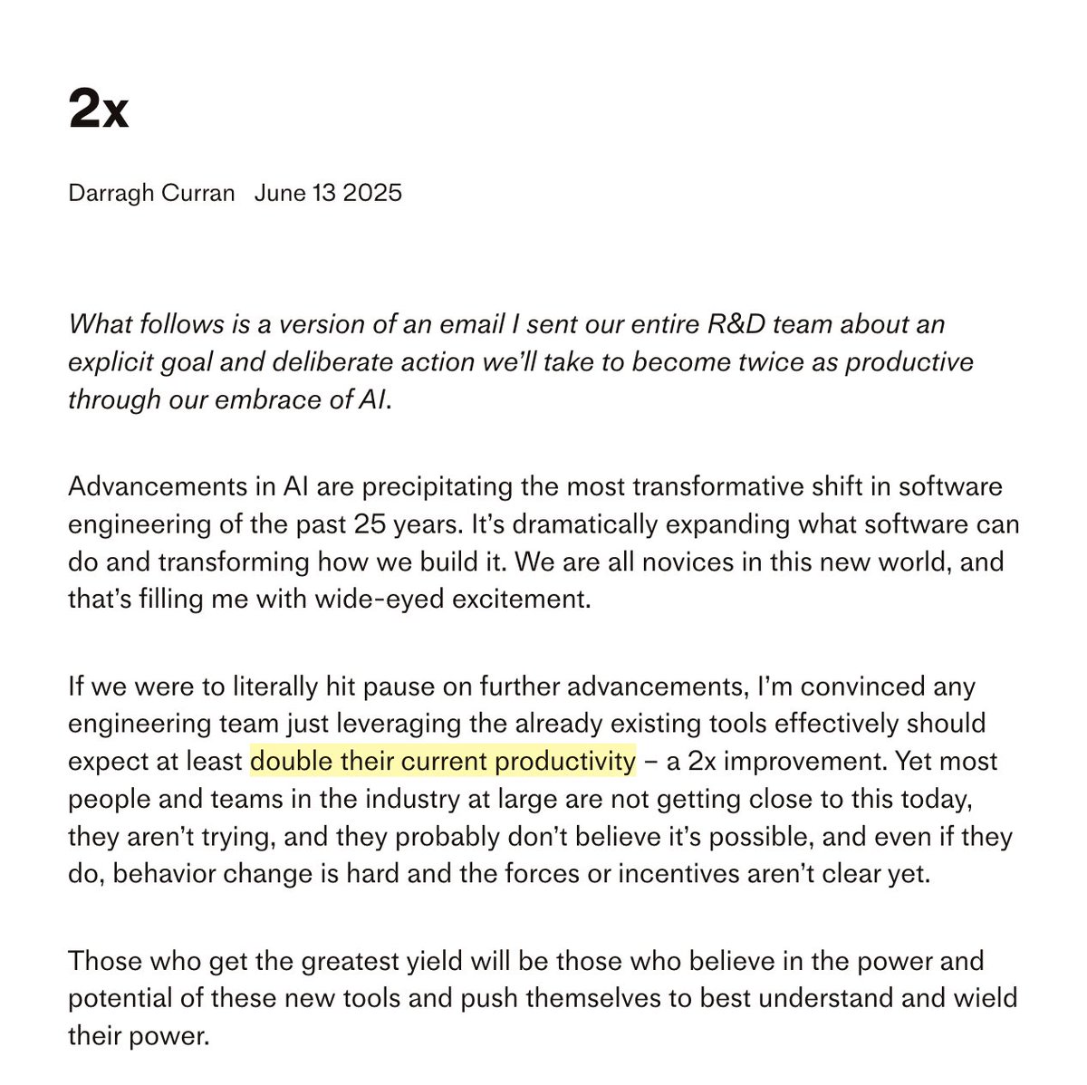 Des Traynor tweet media