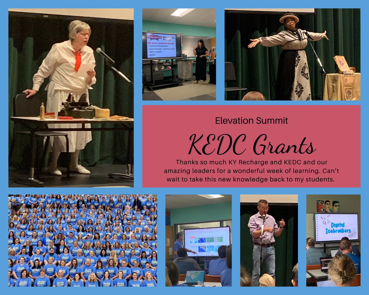 What a Week!!! Thank you <a href="/KEDCGrants/">KEDC Grants</a> <a href="/KEDC1/">KEDC</a> <a href="/KyCharge/">KYCharge</a> and <a href="/KingWendy_m/">Wendy King</a> and <a href="/DrJWEvansJr/">Jim Evans Ed.D.</a>  for the best training at the Elevation Summit! #leadingthecharge