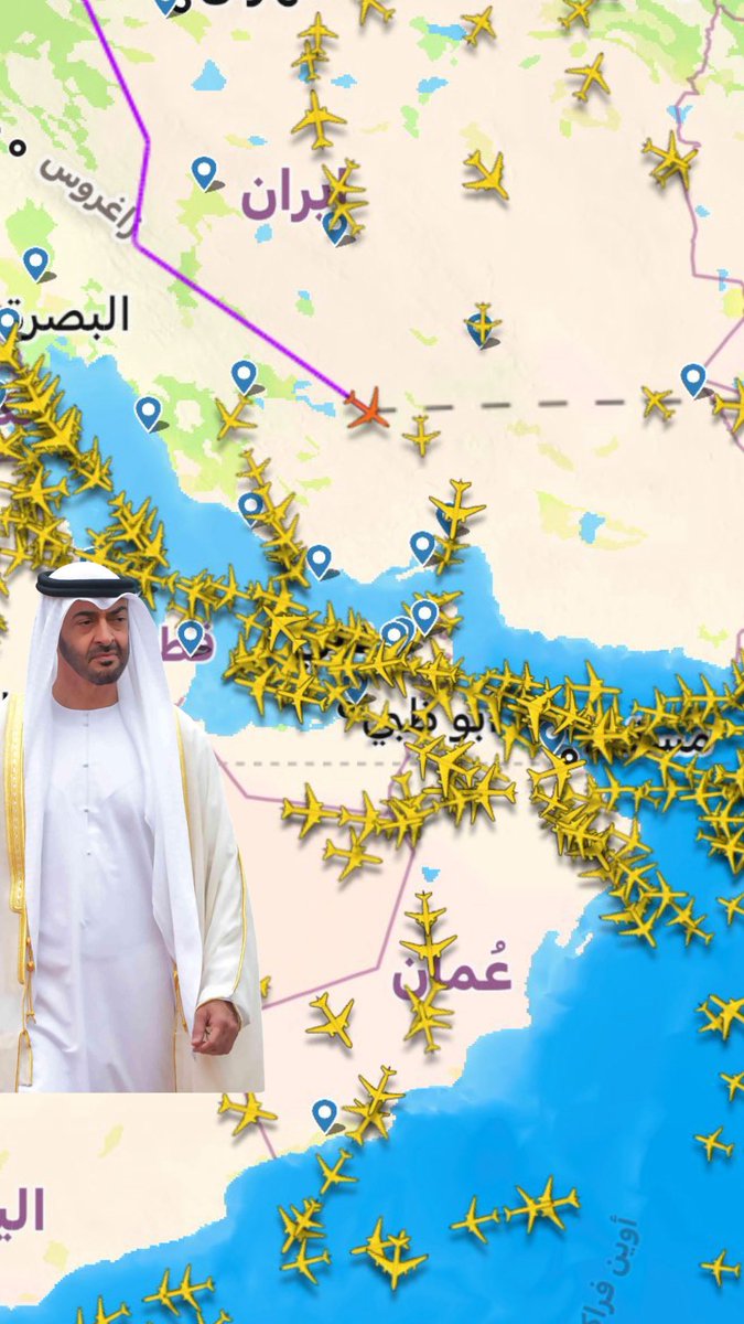 #محمد_بن_زايد 

يا حي راسك يعْل راسك سالم
تْقول يا ذخر العرب و تسوّي

شيخٍ لـ صكّات النوايب والم
ما بين غارة و انفجار مدوّي

دارك 🇦🇪 يا بو خالد ملاذ العالم
أرض و بحر حتى المجال الجوّي