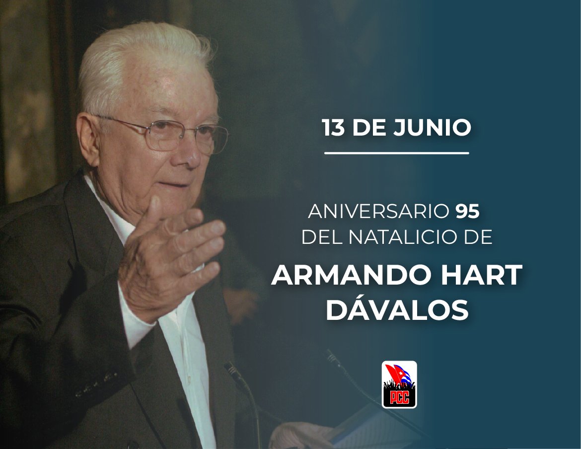 Hace 95 años nació el incansable y fiel martiano Armando Hart Dávalos. Con #HonorHolguinero recordamos al versátil revolucionario desde #HolguínSí, en el norte oriental de #Cuba 🇨🇺