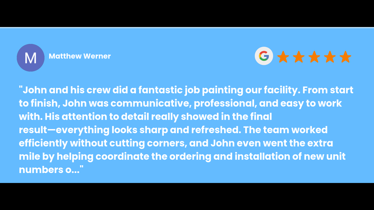 Storagepainting's tweet photo. Thank you, Matthew Werner for leaving us a review.
Read full review: https://t.co/LAs40aQBMf https://t.co/pcUHMDOAee