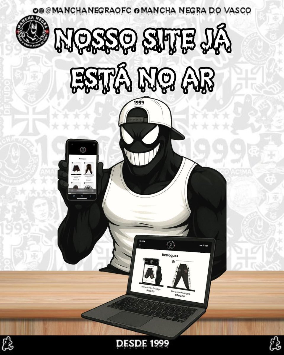 ManchaNegraOfc's tweet photo. SITE NO AR 📲

Como prometido, produtos OFICIAIS DA MANCHA em queima de estoque, somente no site.
Não perde tempo não!

https://t.co/4yuUuhP5VT

VEM PRA MANCHA 💢👻 https://t.co/9PHpJKiaAv