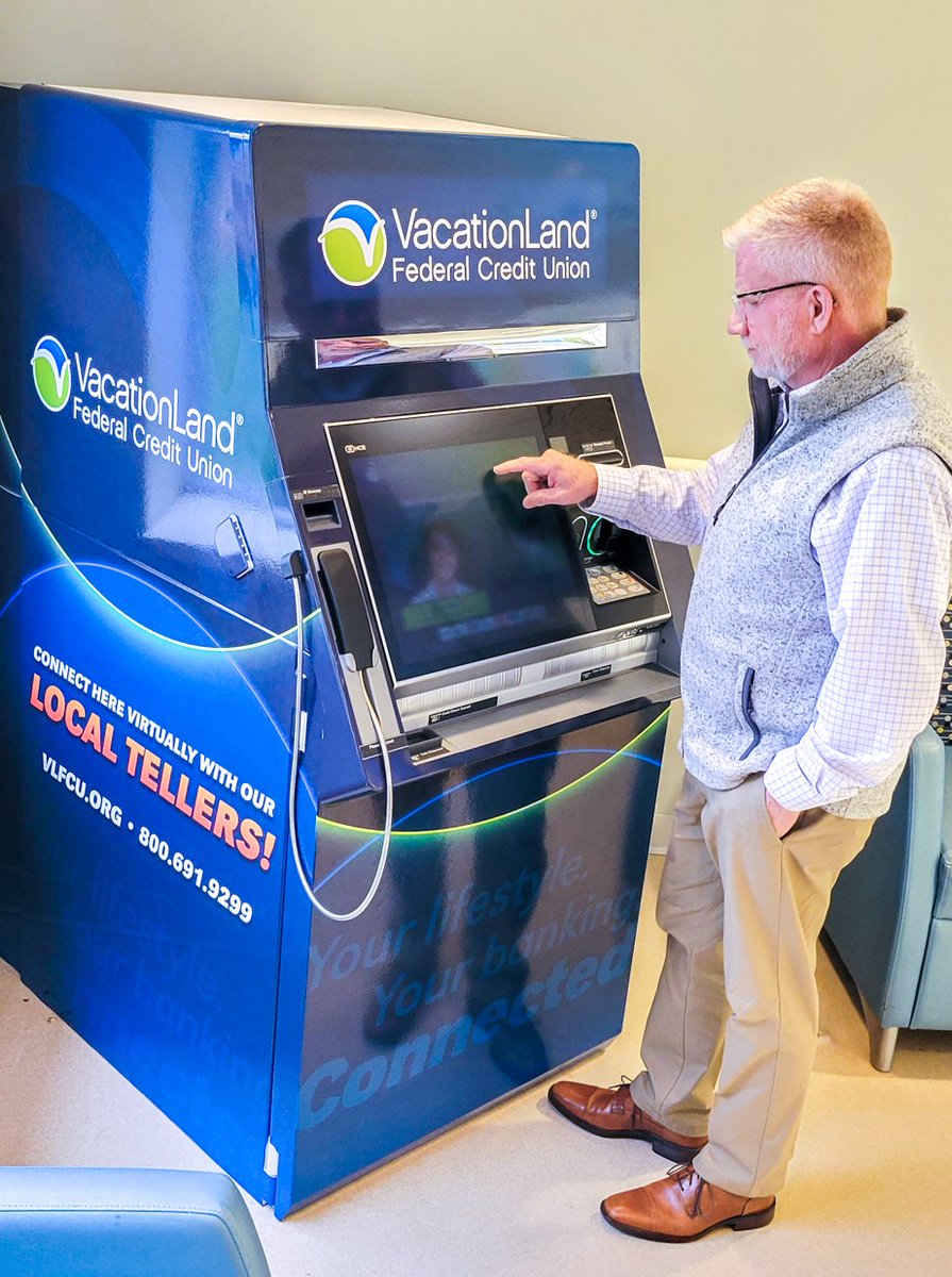Meet your new favorite way to bank! 👋 Our Interactive Teller Machine (ITM) at Fisher-Titus Medical Center (look for it across from Healing Grounds!) isn't just an ATM — it's so much more!

(Photo credit: Fisher-Titus Medical Center)