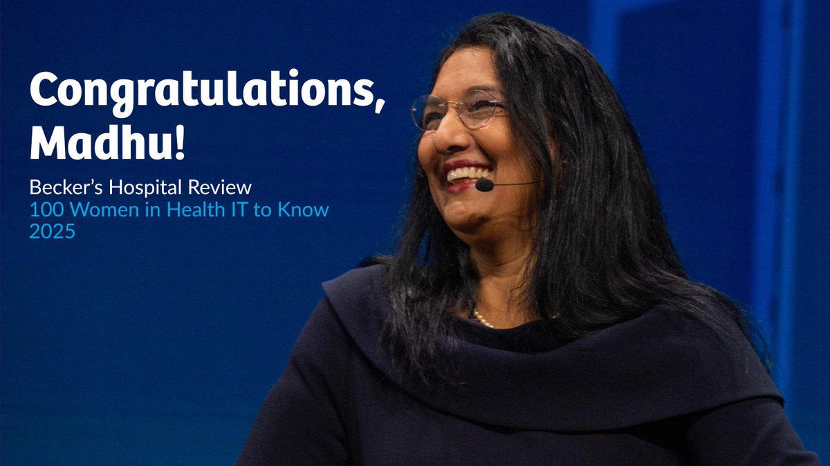 #NephsWhoLead (@davitadoc) on Twitter photo A huge congratulations to Madhu Narasimhan, CIO for DaVita, for being named to <a href="/BeckersHR/">Becker's Hospital Review</a>'s "100 Women in Health IT to Know 2025"! 🌟
Madhu's strategic leadership and passion for driving technological innovation have been key in enhancing patient care and improving healthcare A huge congratulations to Madhu Narasimhan, CIO for DaVita, for being named to <a href="/BeckersHR/">Becker's Hospital Review</a>'s "100 Women in Health IT to Know 2025"! 🌟
Madhu's strategic leadership and passion for driving technological innovation have been key in enhancing patient care and improving healthcare