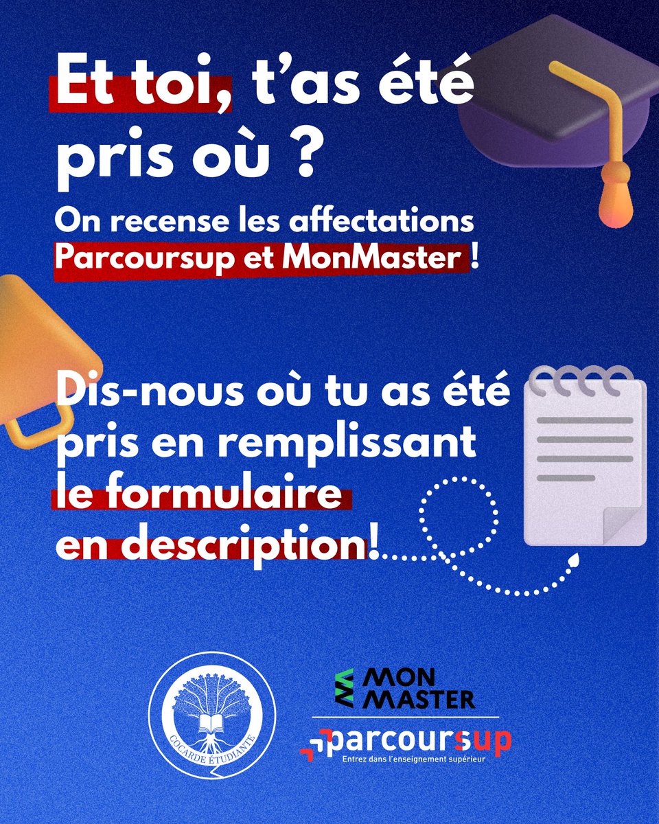 Rentrée 2025 : dis-nous où tu as été pris et rejoins ta section Cocarde dès septembre 🔥

Réponds à ce sondage ➡️ forms.gle/rwQ1Qc4JENBcjL…