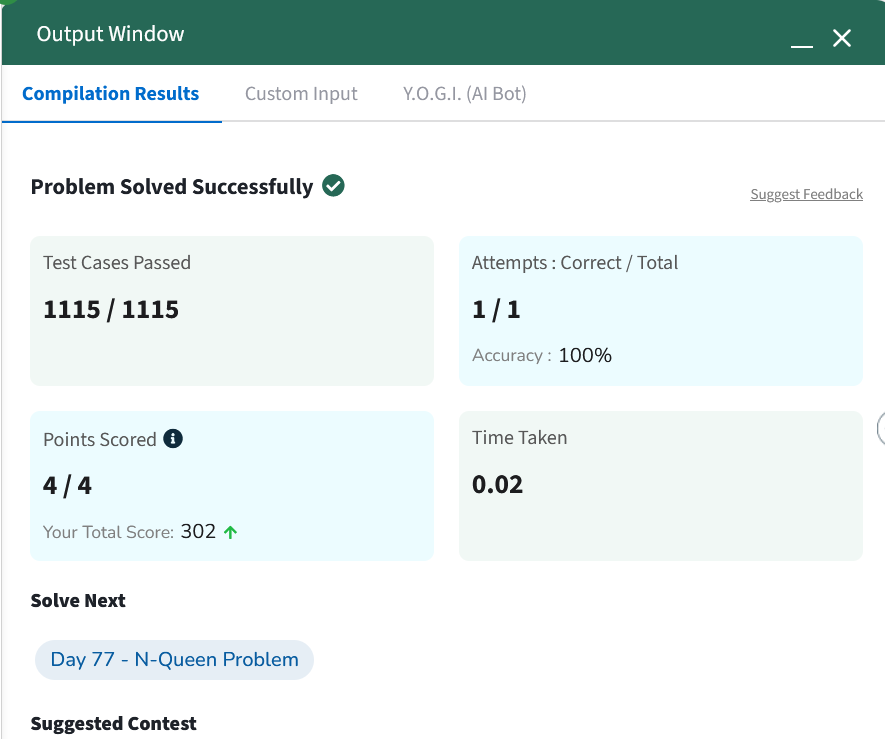 KrakenNakul's tweet image. Day 75 of #gfg160 #geekstreak2025:
Raised the bar (and the base)! 🚀💡 Implemented power(b, e) using efficient exponentiation—faster than brute force!
#BinaryExponentiation #Math #Recursion #DSA #GeekStreak2025