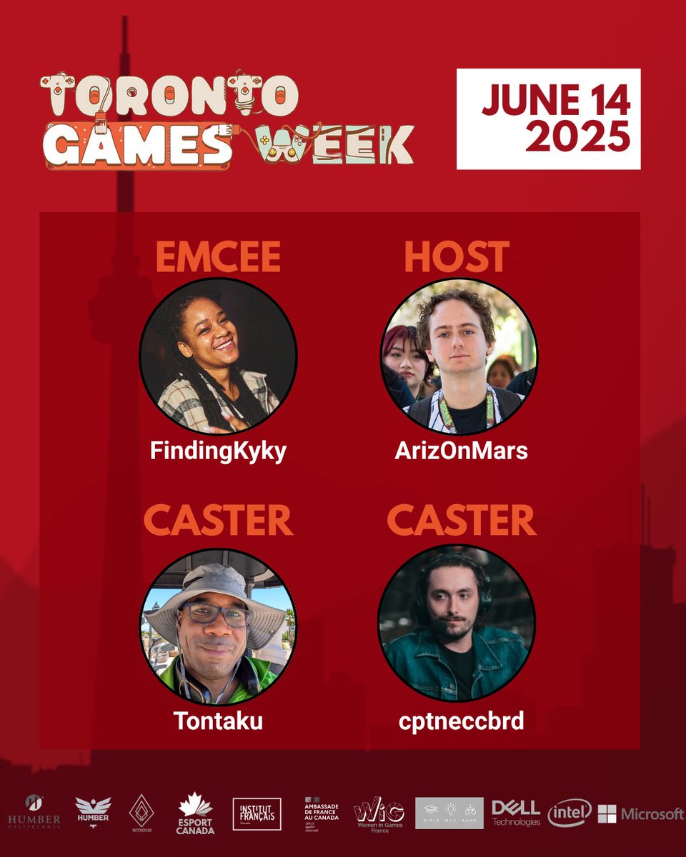 🇫🇷FRANCE x CANADA 🇨🇦   

From #tekken8 and #minecraft to the #OlympicEsportsMovement and #croissants, our emcee, host, and casters will make sure each moment is engaging and memorable. 

🗓️June 14, 2025 
🕑 10:00 am 
📍 <a href="/humberpoly/">Humber Polytechnic</a> downtown 
🎟️ FREE @ tinyurl.com/FRXCA