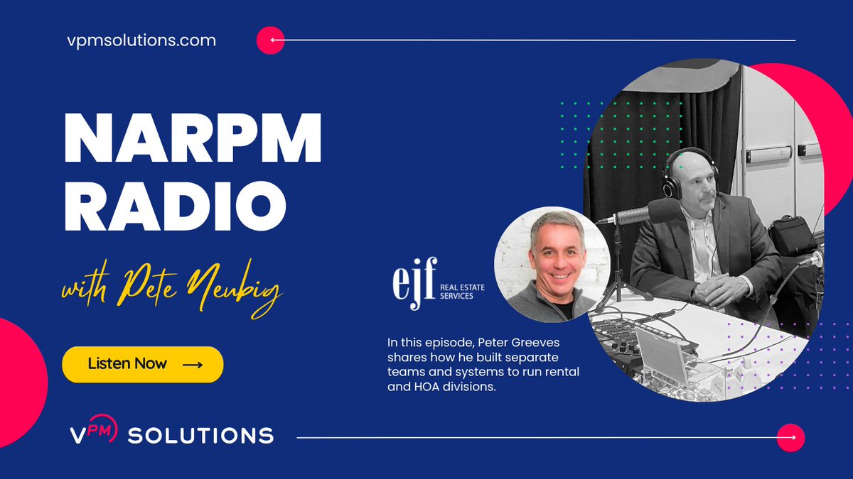 Peter Greeves shares how he built separate teams, systems, and strategies to run successful HOA and rental divisions. Listen here if you’re considering expanding into #HOAManagement: hubs.ly/Q03rGL_D0 or watch it here: hubs.ly/Q03rGMcH0