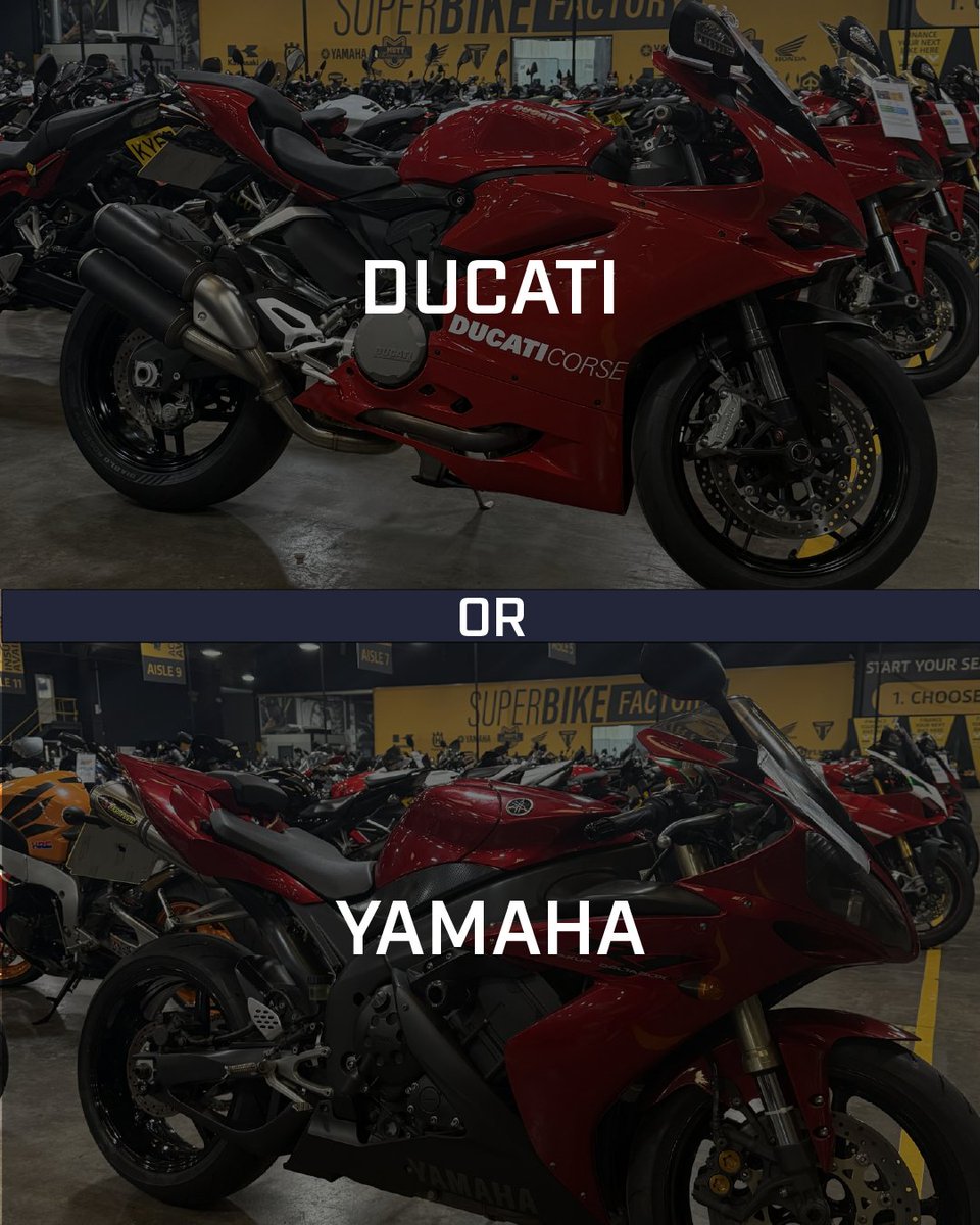 Which do you prefer? Are you riding off on a Panigale or an R1? 👀

Let us know 👇