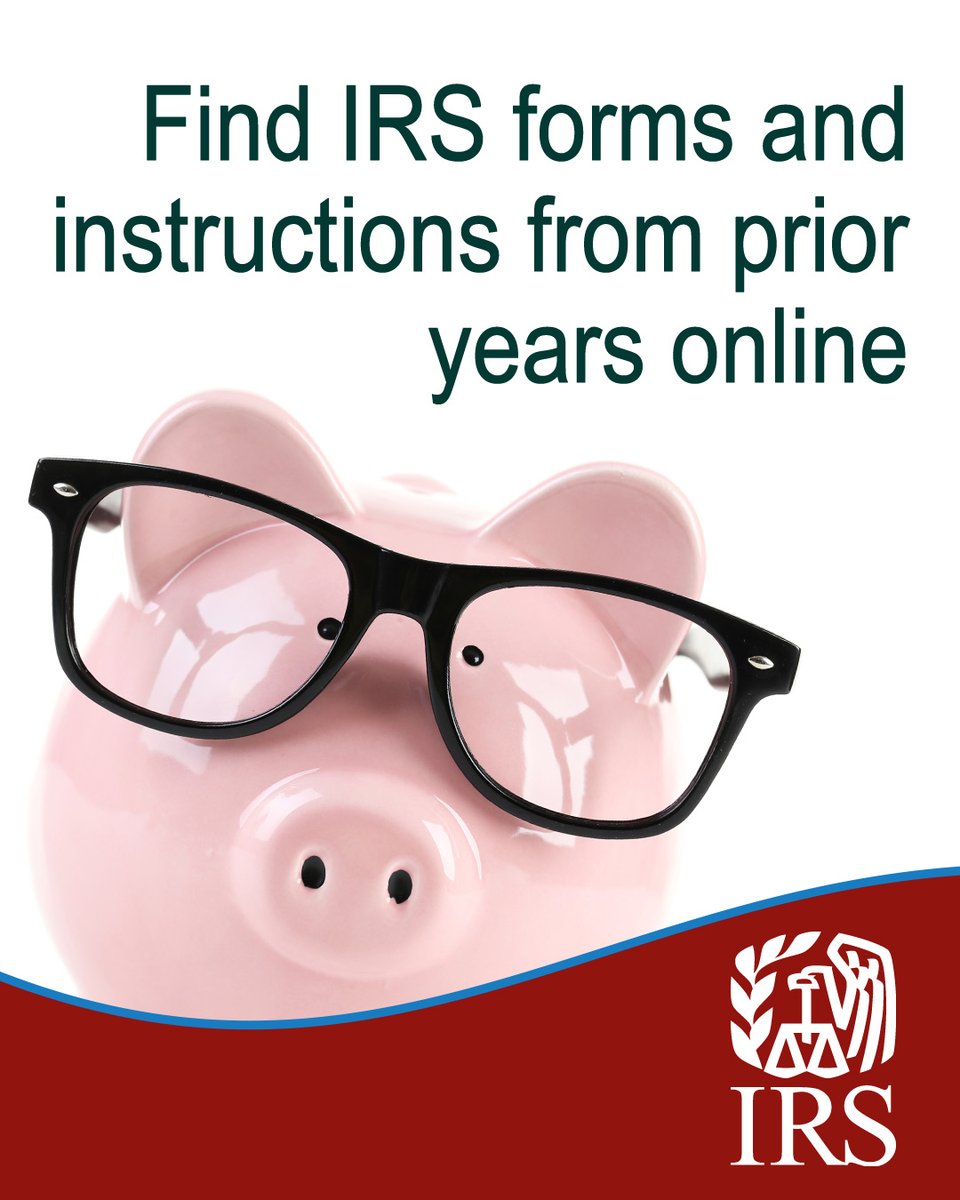 DYK you can find #IRS forms, instructions, publications and notices for prior years online back to 1864? Check out: ow.ly/FIAH50W49KH