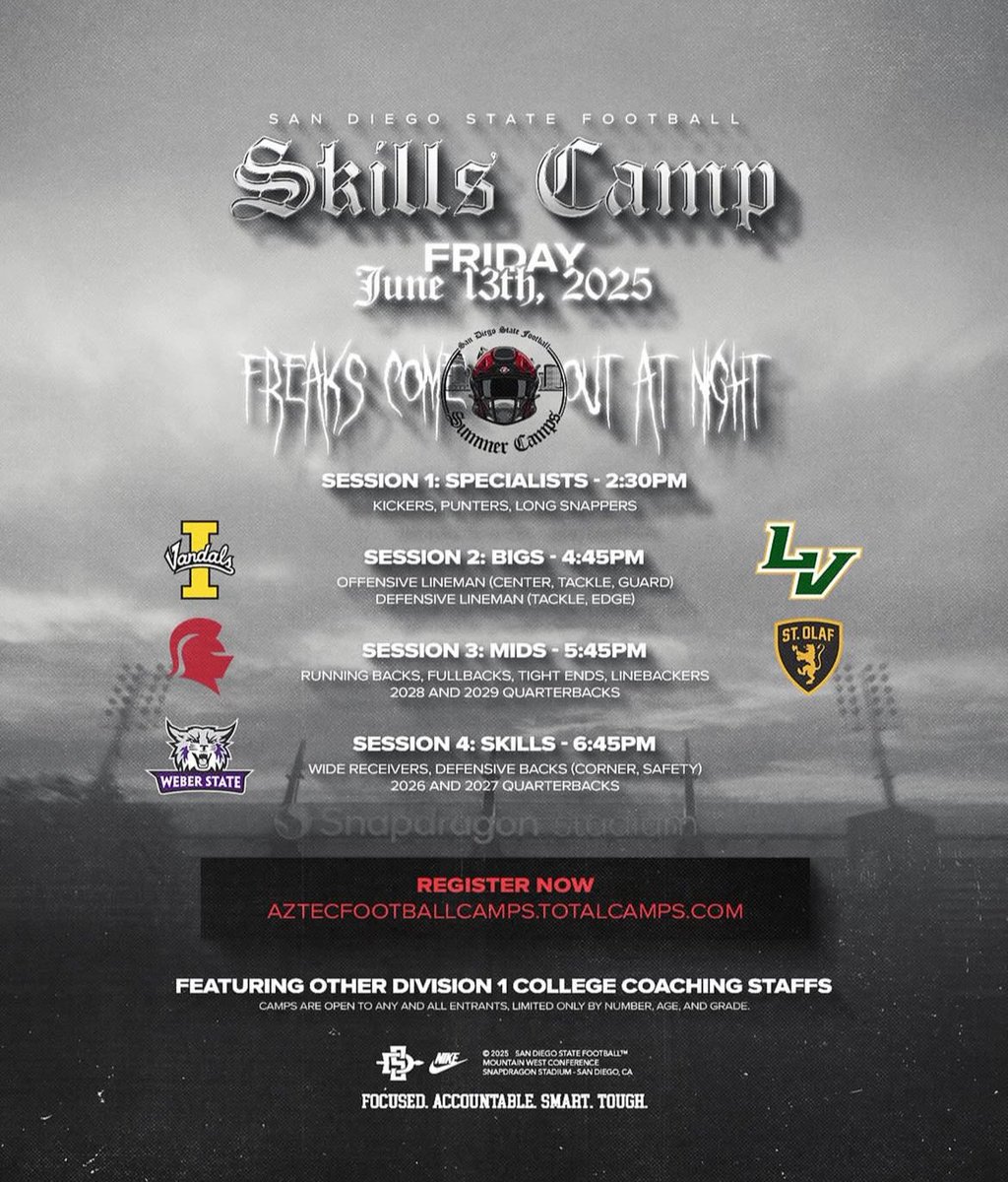 Mason T. Walker (@masontwalker) on Twitter photo Closing out the week <a href="/AztecFB/">San Diego State Football</a> camp. I’m excited for the opportunity to learn and develop.
<a href="/AztecRecruits/">San Diego State Football Recruiting</a>
<a href="/TheHC_CoachLew/">🔴 Sean Lewis ⚫️</a>
<a href="/SeanDillonSDSU/">Sean Dillon</a>
<a href="/SDSU_CalebDavis/">Caleb Davis</a>
<a href="/Coach_Sutt/">Tyler Sutton</a>
<a href="/skyler_ridley/">Coach Ridley</a>
<a href="/mmental7/">Mickey Mental</a>
<a href="/GenoRamsey/">Coach Geno Ramsey</a>
<a href="/Pcoachdub1/">Coach Phil Wash</a>
<a href="/CoachSumlerSDSU/">Demetrius Sumler</a>
<a href="/EtiwandaFB/">Etiwanda High Football</a>
<a href="/EHSAthletics/">Etiwanda Athletics</a> Closing out the week <a href="/AztecFB/">San Diego State Football</a> camp. I’m excited for the opportunity to learn and develop.
<a href="/AztecRecruits/">San Diego State Football Recruiting</a>
<a href="/TheHC_CoachLew/">🔴 Sean Lewis ⚫️</a>
<a href="/SeanDillonSDSU/">Sean Dillon</a>
<a href="/SDSU_CalebDavis/">Caleb Davis</a>
<a href="/Coach_Sutt/">Tyler Sutton</a>
<a href="/skyler_ridley/">Coach Ridley</a>
<a href="/mmental7/">Mickey Mental</a>
<a href="/GenoRamsey/">Coach Geno Ramsey</a>
<a href="/Pcoachdub1/">Coach Phil Wash</a>
<a href="/CoachSumlerSDSU/">Demetrius Sumler</a>
<a href="/EtiwandaFB/">Etiwanda High Football</a>
<a href="/EHSAthletics/">Etiwanda Athletics</a>