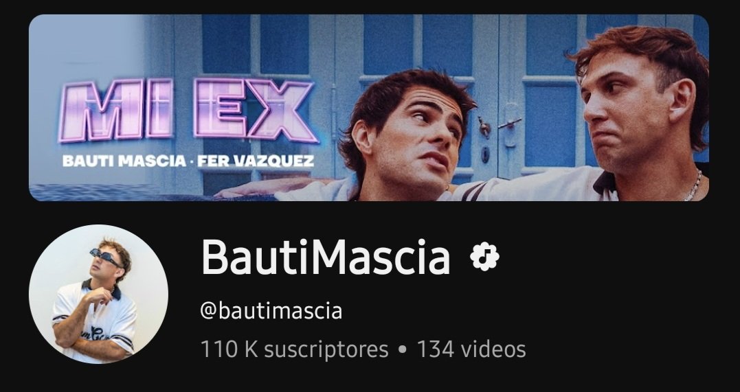 bautiydeni's tweet photo. Bautista llegó a los 110 suscriptores en YT y esto se festeja yendo a reproducir el nuevo tema #MIEX
https://t.co/KLss8MSYt2
https://t.co/JhVtPsOAy4 https://t.co/MKPFoxIFIp