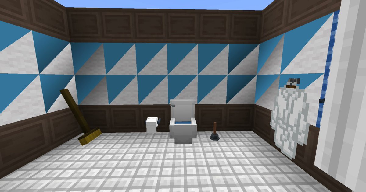TheOzzyPlaysYT's tweet image. Trying to build a bathroom in #minecraft any suggestions?
#minecraftjava #moddedminecraft #minecraftmods #minecraftbuilds #minecraftbuilding