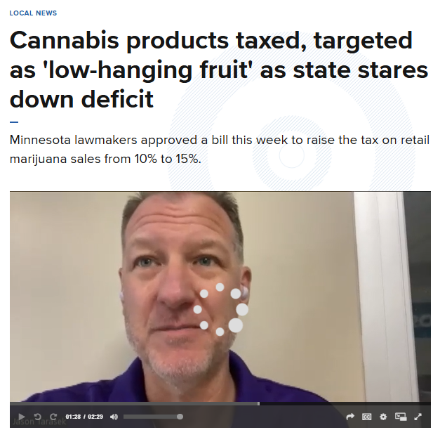 Minnesota raises taxes on retail marijuana sales from 10% to 15%.

"It’s a difficult business to make it in even without an additional tax, so I think a lot of entrepreneurs are worried that they can succeed," says cannabis law attorney @JasonCTarasek.

🔗 kare11.com/article/news/l…