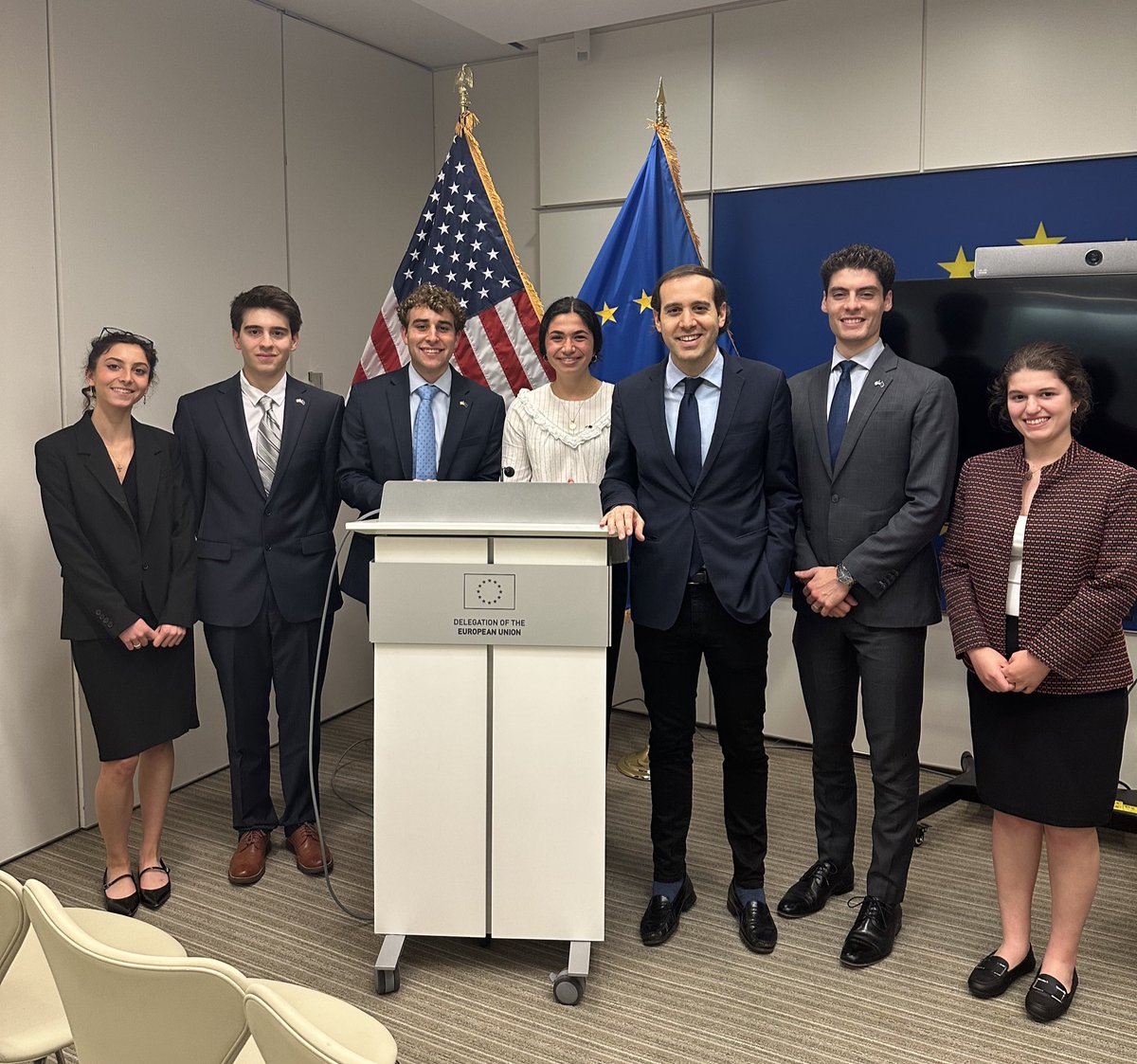 American Hellenic Institute (@theahiindc) on Twitter photo We’re grateful to <a href="/EUintheUS/">European Union in the U.S.</a> and Senior Officer Vassilis Coutifaris for hosting our exceptional 2025 Summer Intern Class.
We applaud the EU’s efforts to strengthen ties between the US & Europe and appreciate their investment into the next generation of Hellenic American leaders. We’re grateful to <a href="/EUintheUS/">European Union in the U.S.</a> and Senior Officer Vassilis Coutifaris for hosting our exceptional 2025 Summer Intern Class.
We applaud the EU’s efforts to strengthen ties between the US & Europe and appreciate their investment into the next generation of Hellenic American leaders.