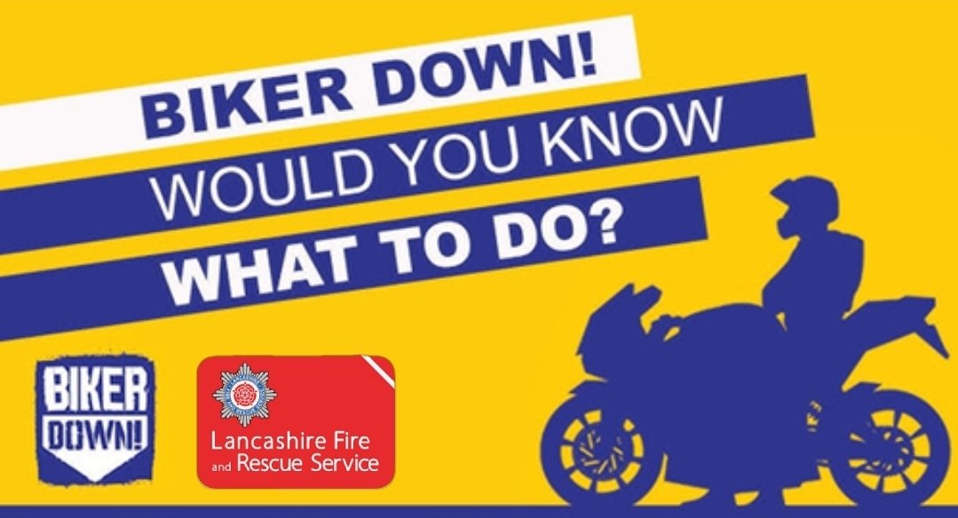 Great Harwood Fire Station (@gtharwoodfire) on Twitter photo Do you ride a motorcycle ๐?
Would you know what to do at the scene of an accident?
<a href="/BikerDownLancs/">BikerDown Lancashire</a> host & deliver Biker Down sessions on behalf of <a href="/LancashireFRS/">Lancashire Fire & Rescue Service</a>.
Topics covered include Scene Management & Casualty Care.
Interested? Visit ๐
lancsfirerescue.org.uk/education/bikeโฆ Do you ride a motorcycle ๐?
Would you know what to do at the scene of an accident?
<a href="/BikerDownLancs/">BikerDown Lancashire</a> host & deliver Biker Down sessions on behalf of <a href="/LancashireFRS/">Lancashire Fire & Rescue Service</a>.
Topics covered include Scene Management & Casualty Care.
Interested? Visit ๐
lancsfirerescue.org.uk/education/bikeโฆ