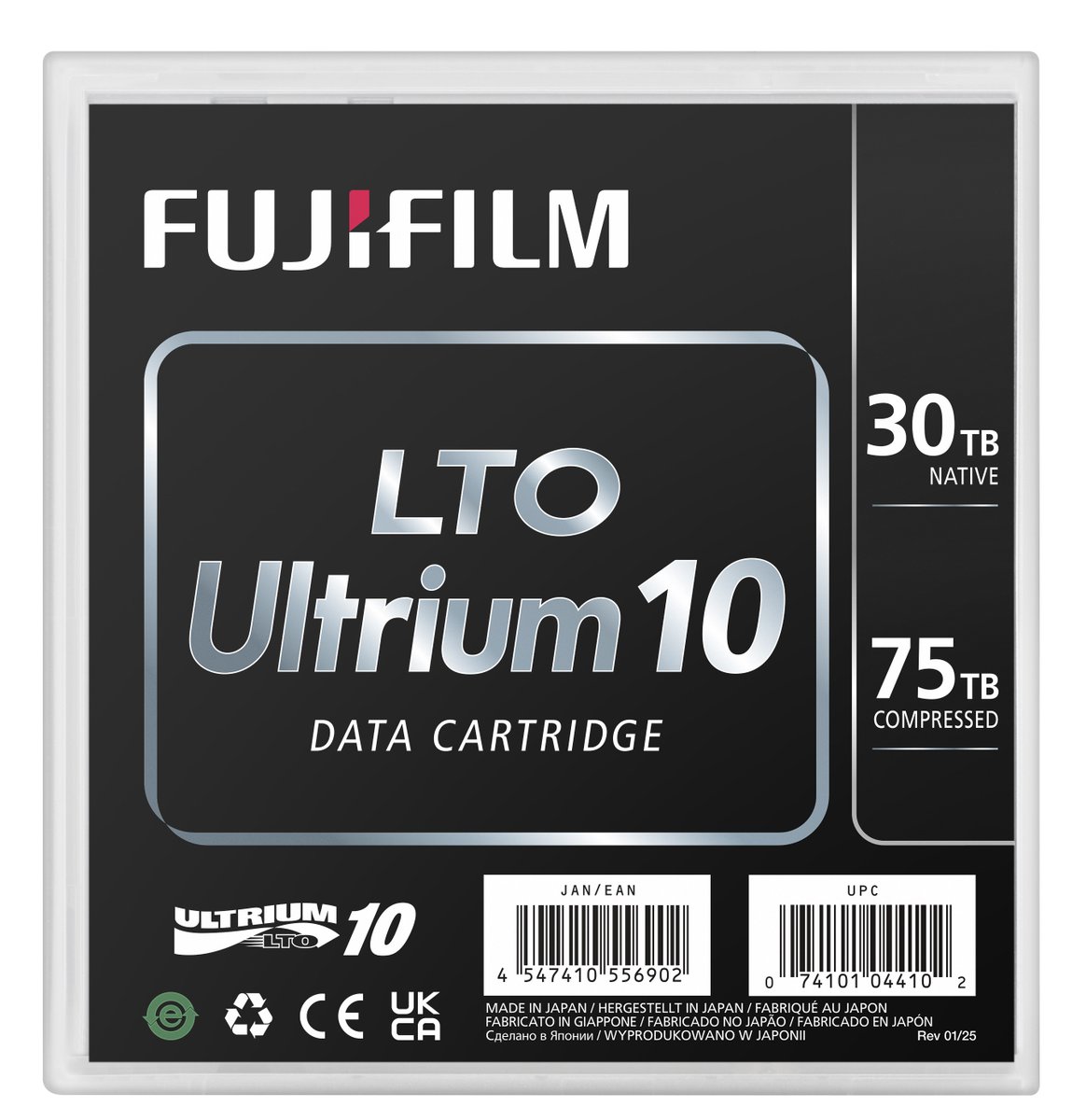 Announcing the availability of FUJIFILM LTO-10 data cartridges! 25 years after LTO-1 was introduced, LTO-10 is 300X the capacity at 30 TB &amp; combines Fujifilm's BaFe and SrFe particles for increased capacity &amp; archival life. See below: 
brnw.ch/21wTnMD
#LTO10 #Tape #LTO