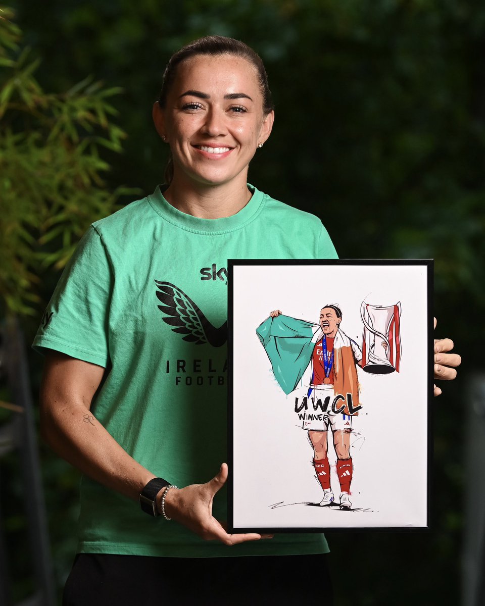 Celebrating some huge achievements for our WNT players 🖼️👏

🎨 <a href="/johnsportraits/">John Sheehan</a>