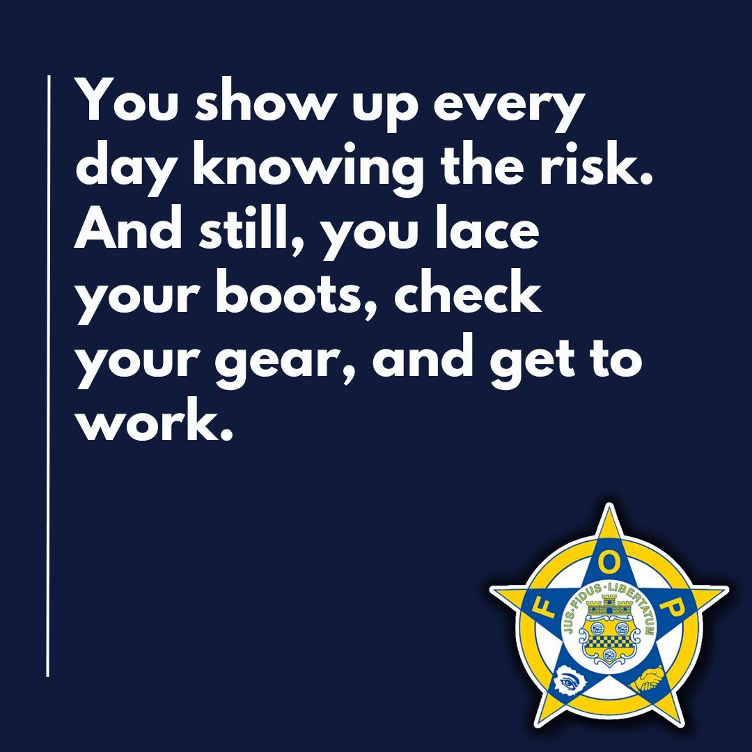GLFOP's tweet photo. You know the risk—and you choose it anyway. That’s not routine. That’s sacrifice.
#GearUp #DutyCalls #ServeWithHonor #PoliceDedication #FOPProud https://t.co/u7a697Rb2f
