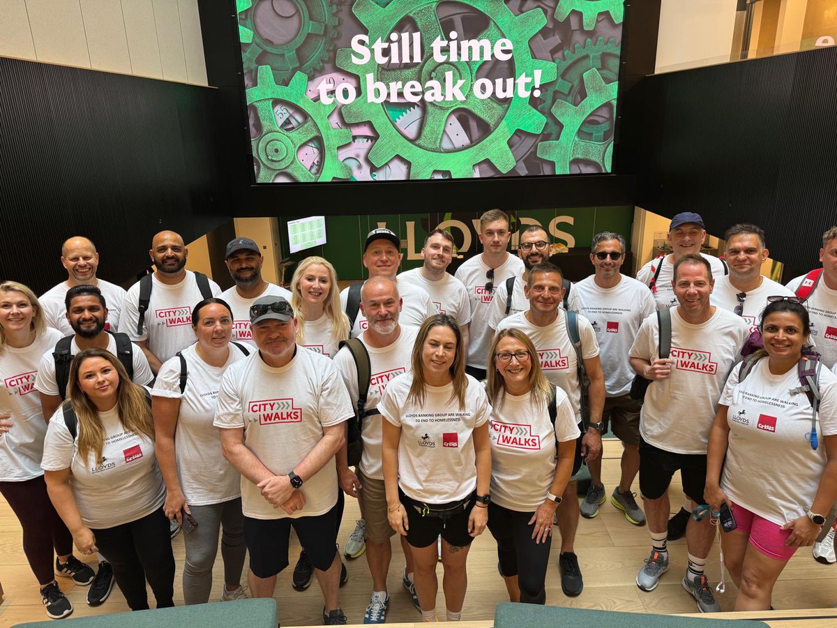 Proud to have completed a 12-mile walk with my employer today in support of Crisis, a charity that helps people facing homelessness rebuild their lives through access to housing, employment and support services.