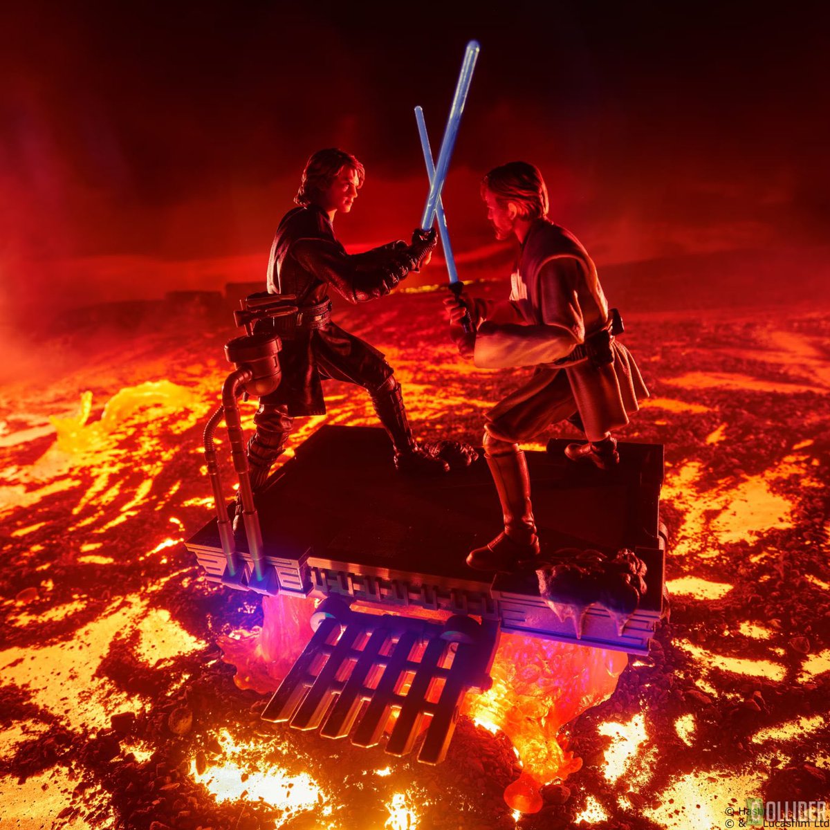 sw_holocron's tweet image. Hasbro has announced a San Diego Comic Con exclusive 20th anniversary REVENGE OF THE SITH Black Series with Anakin and Obi-Wan