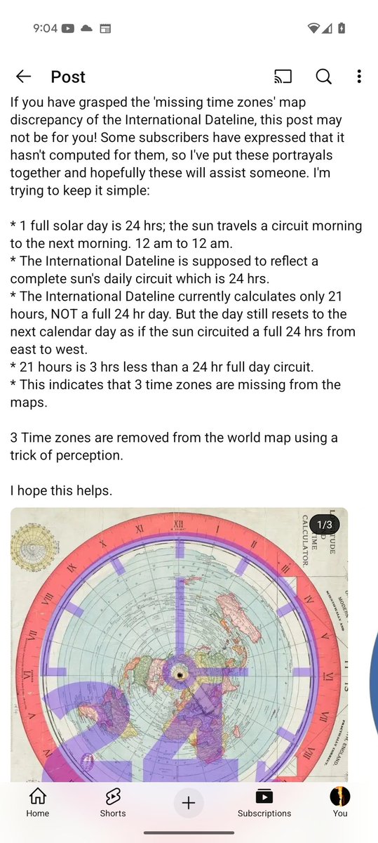 youtube.com/post/UgkxJ_W1g… Understanding the missing timezones discrepancy of the international date line. Why is this important? Because they are hiding land in plain sight. The Land of Jesus.
