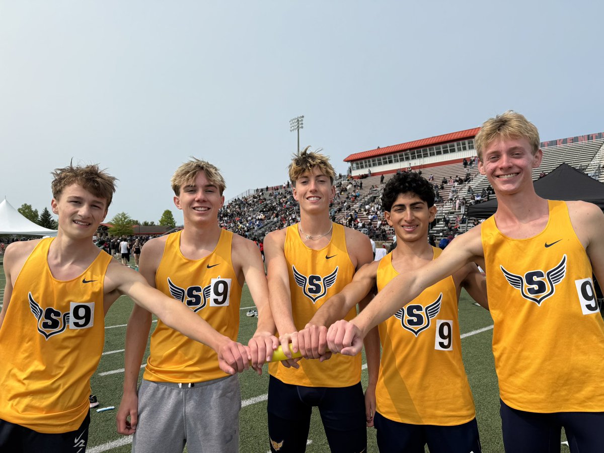 Saline Athletics (@salineathletics) on Twitter photo Boys and Girls Track capped another successful season at States in East Kentwood. Two Boys relays scored in the meet: the 4 x 400 (Walden, Hanson, Rogan and Palmer) finished 7th & the 4 x 800 (Rogan, Eckermann, Mitton, and Meshinchi) PRd for 7th. Nice work, Hornets! <a href="/SalineSpeed/">Saline Speed Men's T & F</a> Boys and Girls Track capped another successful season at States in East Kentwood. Two Boys relays scored in the meet: the 4 x 400 (Walden, Hanson, Rogan and Palmer) finished 7th & the 4 x 800 (Rogan, Eckermann, Mitton, and Meshinchi) PRd for 7th. Nice work, Hornets! <a href="/SalineSpeed/">Saline Speed Men's T & F</a>
