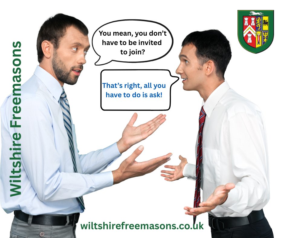There's another myth busted and blown away - the path to becoming a Freemason only needs a few words. <a href="/pgm_pglwilts/">ProvGMWiltshire</a> #justask <a href="/Freemasonry/">Freemasonry</a> <a href="/UGLE_GrandLodge/">United Grand Lodge of England</a>