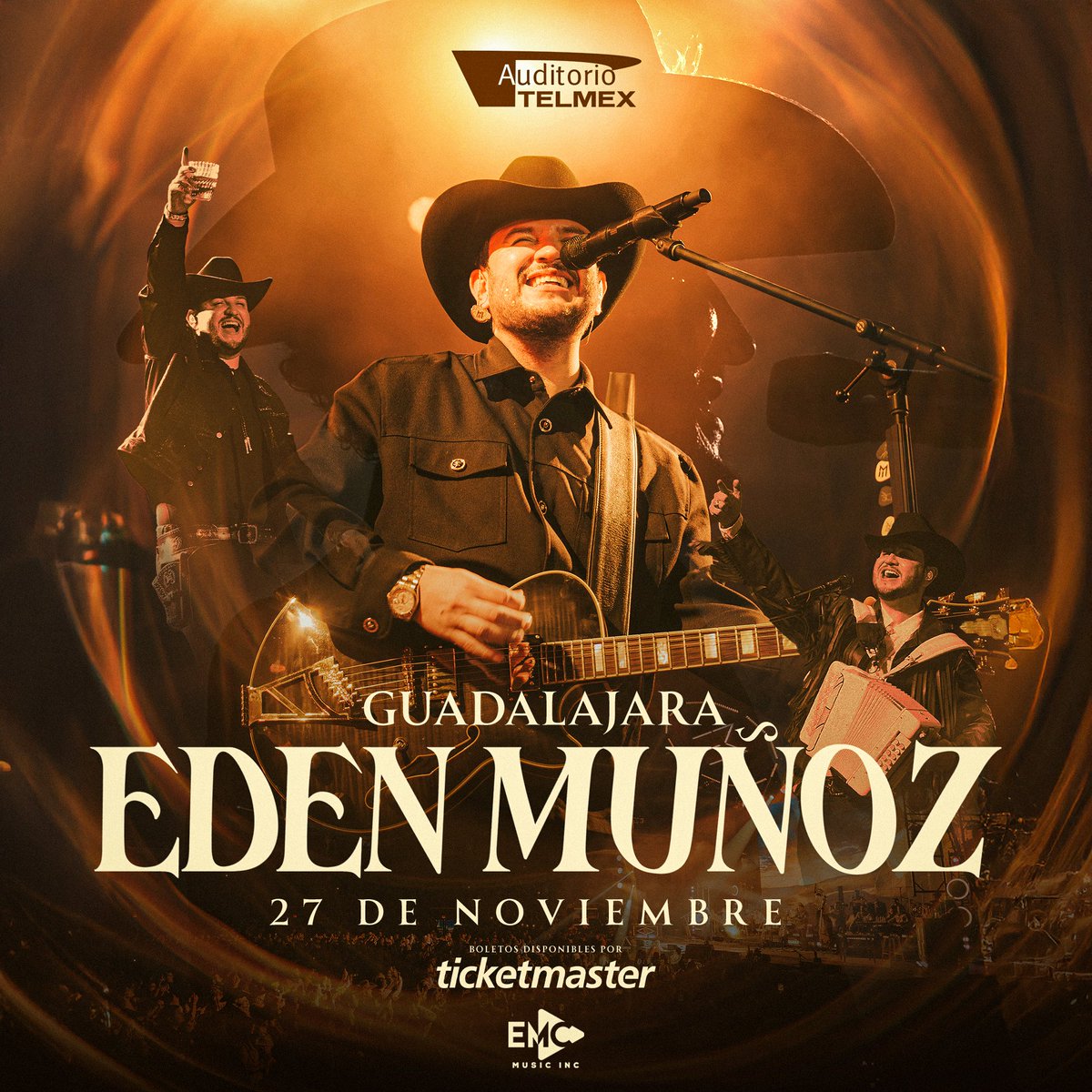 Edén Muñoz abre una tercera fecha en el Auditorio TELMEX y va a estar de otro nivel 😎🔥

📅 27 Noviembre | 🕘 21:00 hrs.

🎫 Venta general: 16 Junio - 11:00 hrs
📍 Boletos en Ticketmaster y en taquilla del Auditorio TELMEX sin cargos por servicio.