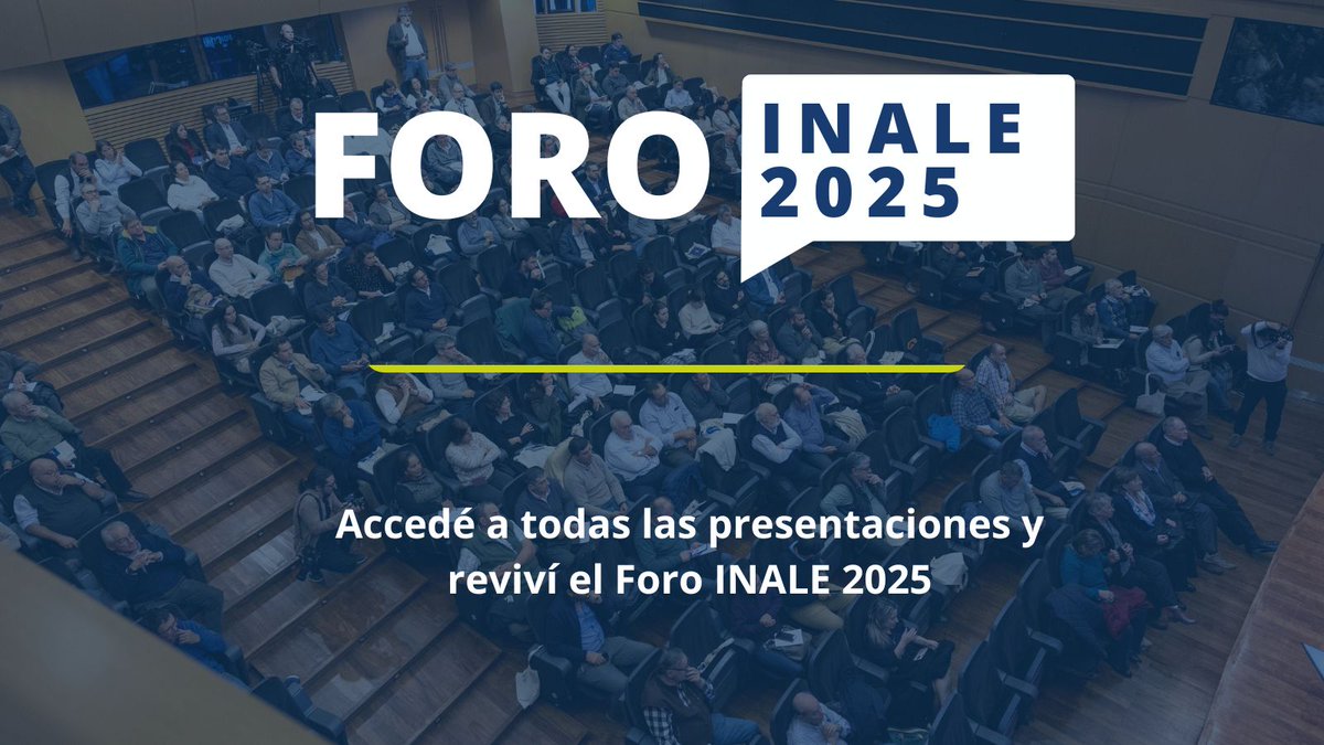🐄 Foro INALE 2025
📺 Ya podés revivir todas las charlas, descargar las presentaciones y acceder a los contenidos en nuestra web.
👉 inale.org/revivi-el-foro…